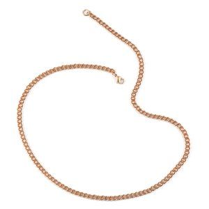 Rose Gold Stainless Steel Curb Necklace